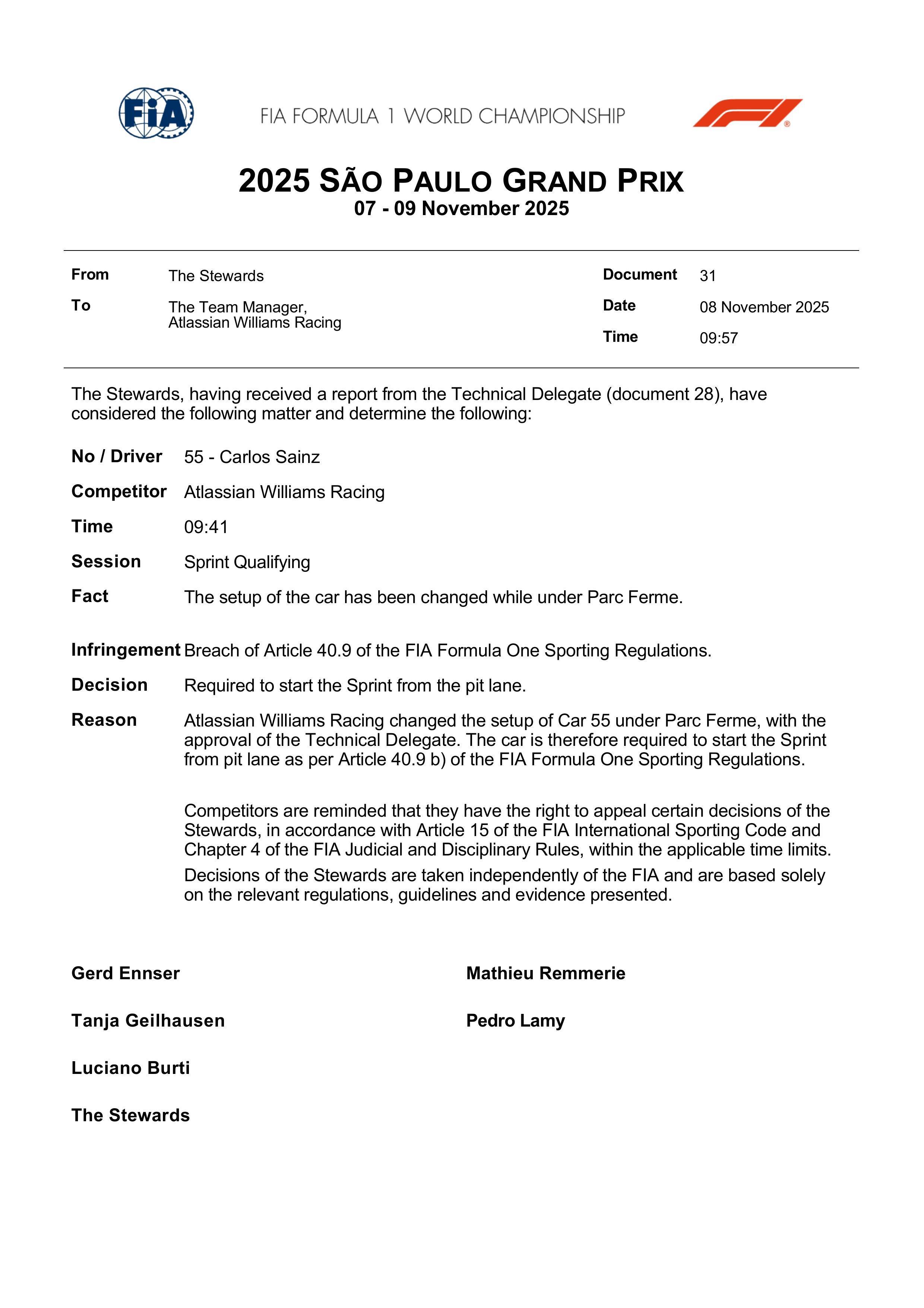 关于索伯车队险胜威廉姆斯,塞恩斯关键制胜的信息 关于索伯车队险胜威廉姆斯,塞恩斯关键制胜的信息